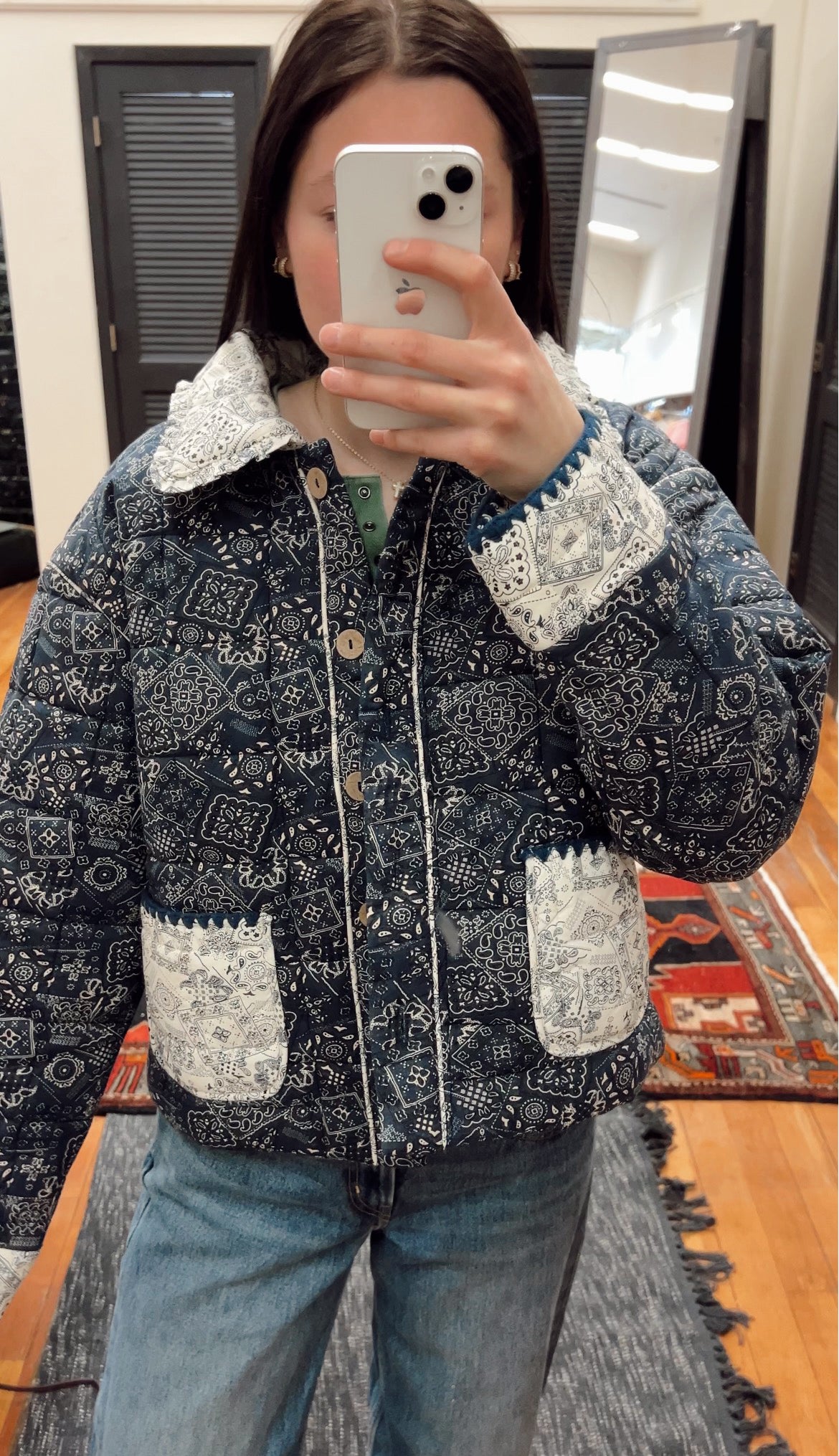 Quilted Bandana Print Jacket – Fia & Belle