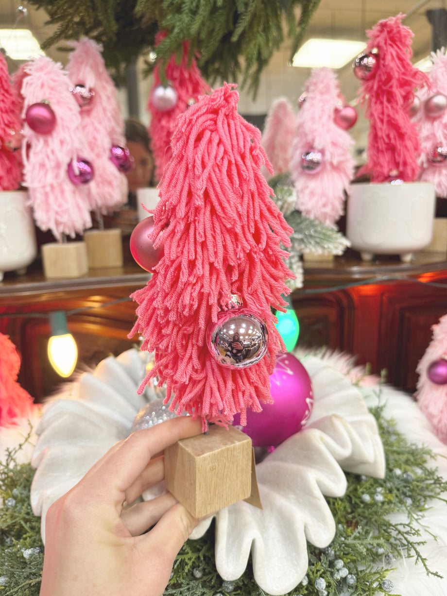 Pink Yarn Tree Pink Yarn Tree